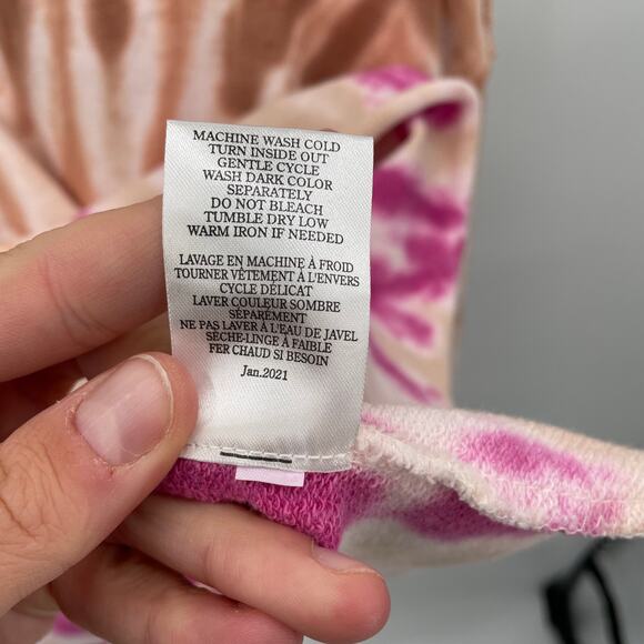 Z SUPPLY NWT Evereve Tempest Tie Dye Raw Hem Pullover Sweatshirt // XS - Picture 12 of 12